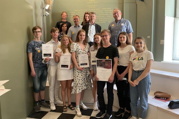 Danish prize winners and competition organisers 2020/2021 | Photo: Danish History Teachers' Organisation for Secondary Schools